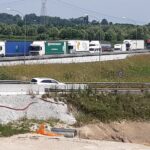 A4, traffico intenso, rallentamenti e code