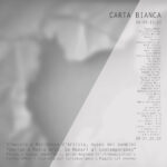 Carta Bianca: simposio al minimu dal 6 al 9 ottobre