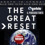 L’evento culturale: “The Great Reset”. Il programma: relatori, orari e frequenze