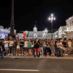 Negli occhi dei tifosi dell'Italia a Trieste, cronaca fotografica e video della vittoria all'Europeo