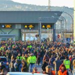 Prima sì poi no, smentito il rientro al lavoro dei portuali di Trieste no Green pass. Foto e video