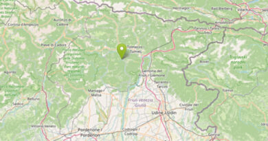 Sciame sismico in Carnia nella notte con quattro scosse tra Preone e Moggio Udinese