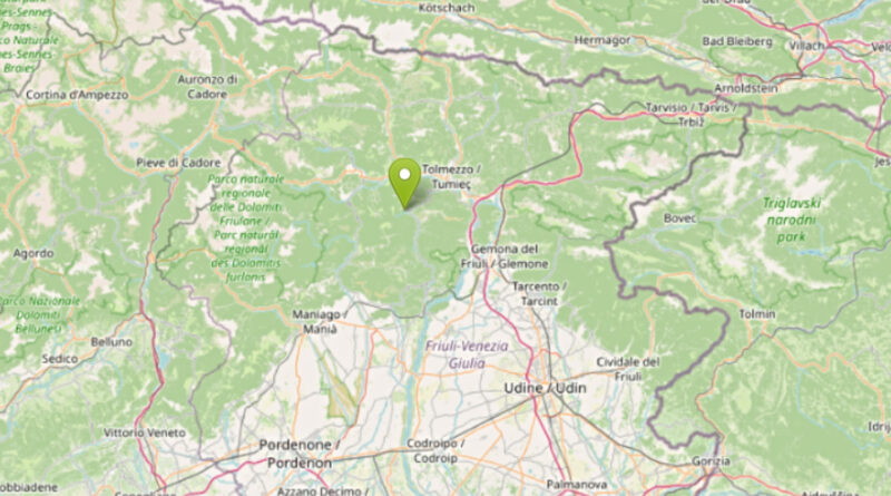 Sciame sismico in Carnia nella notte con quattro scosse tra Preone e Moggio Udinese