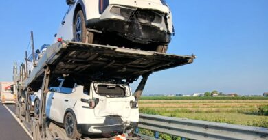 Quarto grave incidente in tre giorni sull’A4, autoarticolato tampona una bisarca tra San Stino e Cessalto