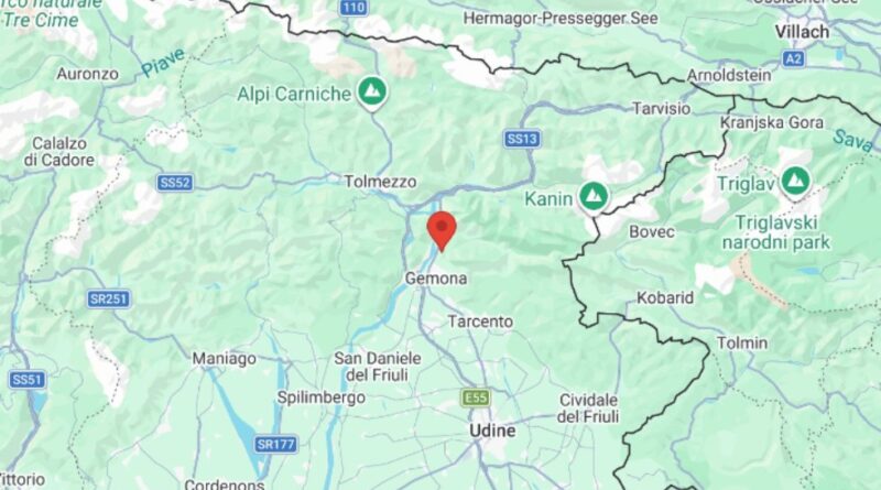 Terremoto di magnitudo 3,4 tra Amaro e Gemona del Friuli. Nessun danno