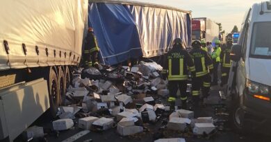 Incidente mortale in A4 tra San Donà e Cessalto, coinvolti tre mezzi pesanti